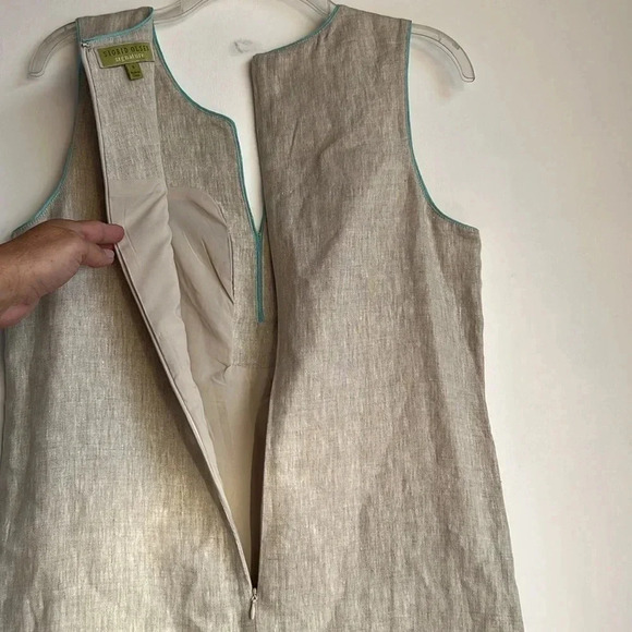 Sigrid Olsen 100% Linen Dress Women’s Size 6 Beautiful Embroidery Resortwear - Picture 9 of 11